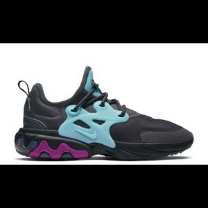 NIKE REACT PRESTO 5Y THUNDER GRAY AURORA GREEN